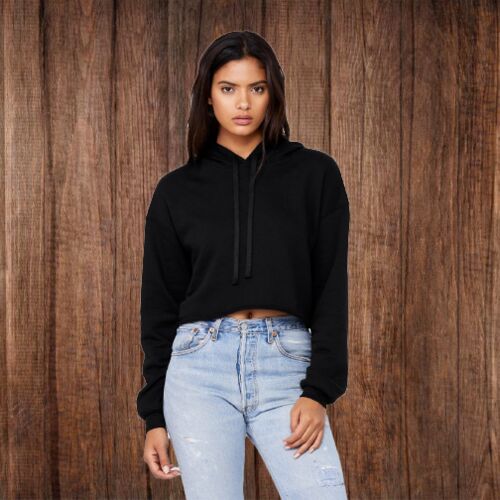 7502 Women's Cropped Fleece Hoodie Thumbnail
